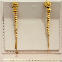 Stylish Long Gold Plated Dangler Earrings for Women
